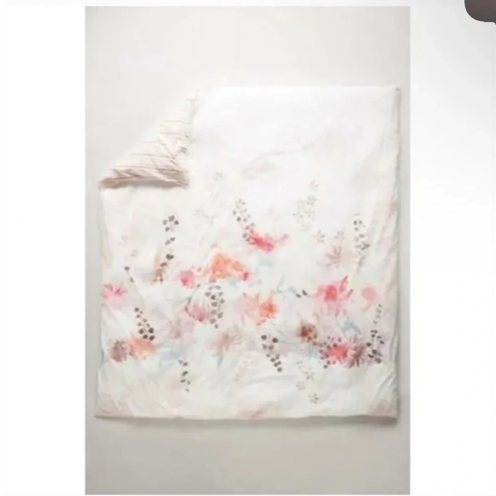 Anthropologie Lelie Duvet Cover Floral Size Full NWT